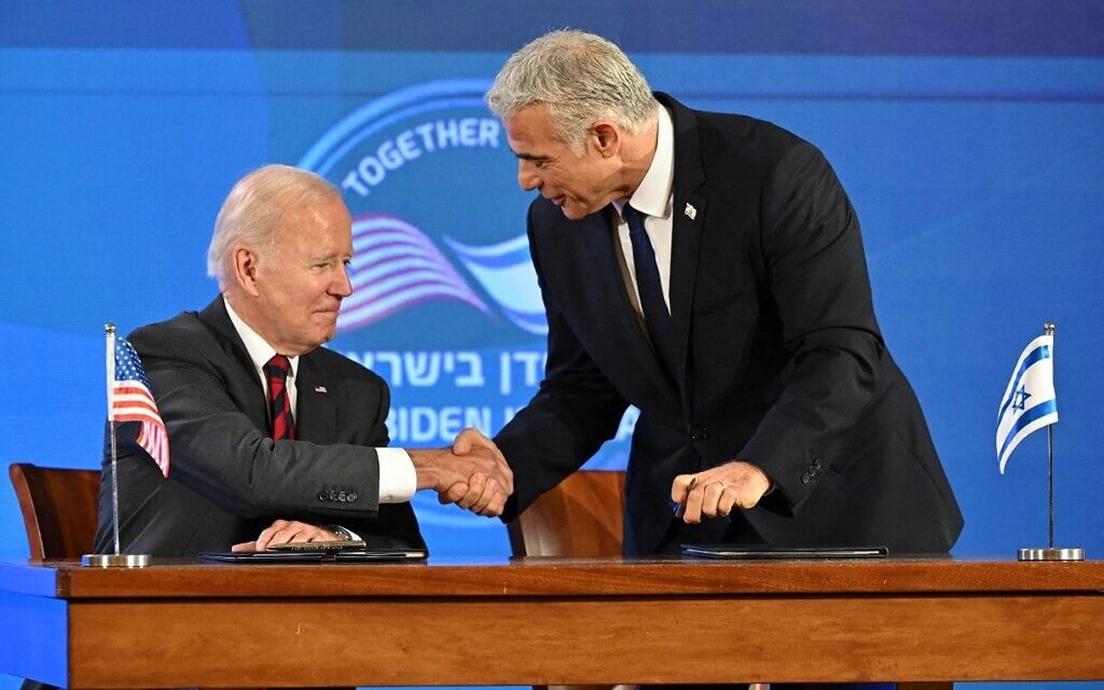 Lapid y Biden discuten sobre el acuerdo nuclear con Irán