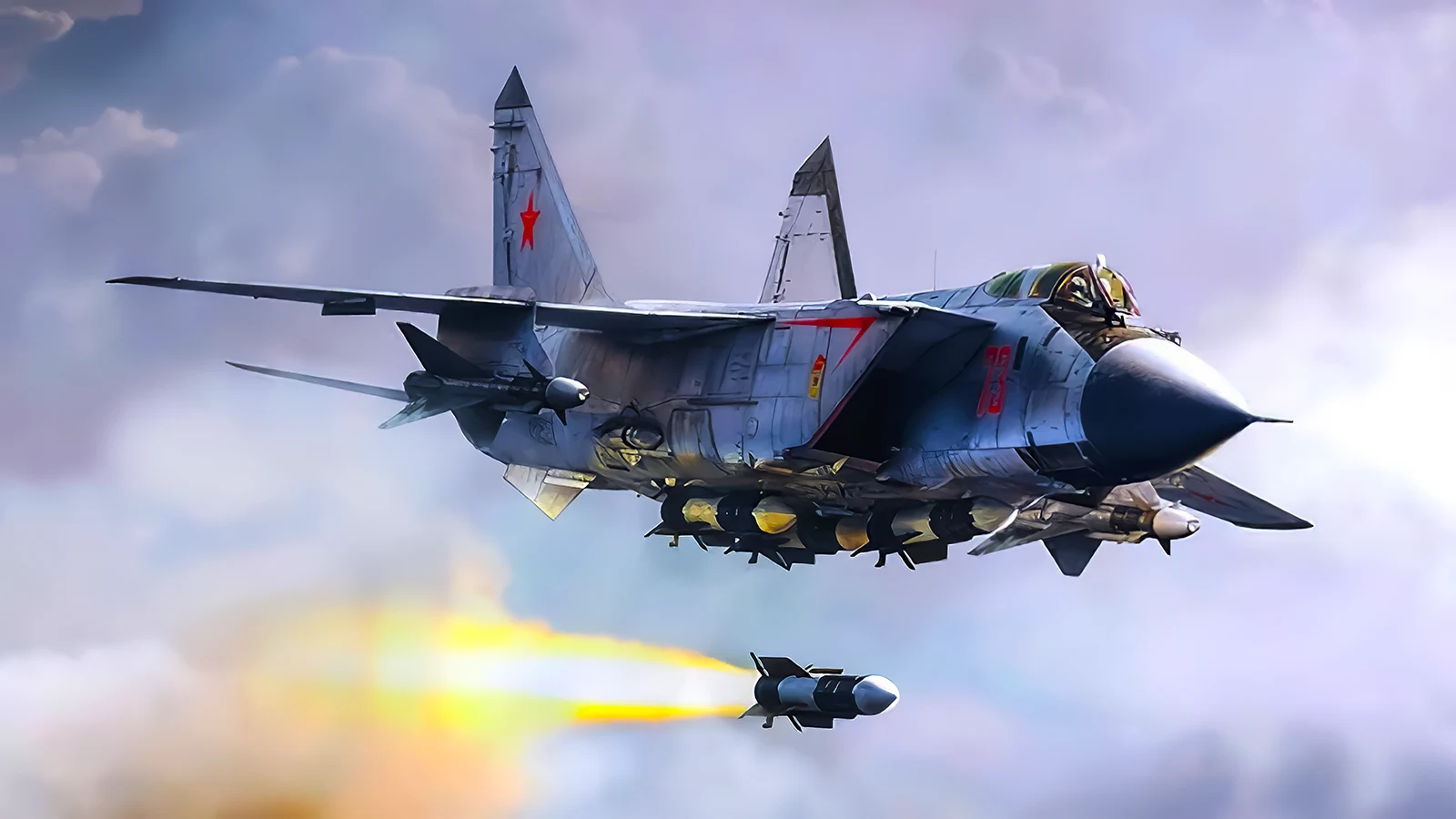 Rusia envía 3 aviones MiG-31 con misiles hipersónicos a Kaliningrado