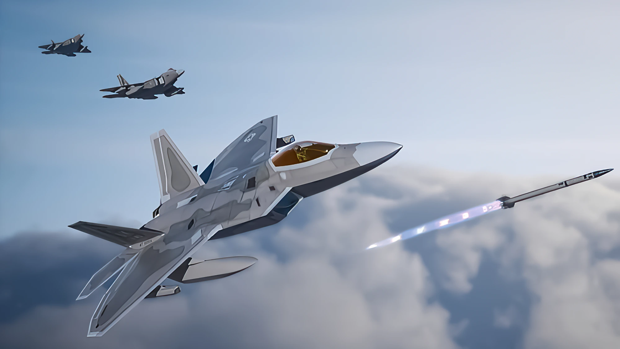 Los F-22 se preparan para probar el misil aire-aire “más letal” de la USAF