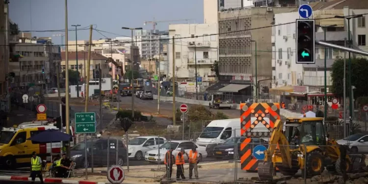 Tel Aviv sufrirá un tráfico más intenso debido a las obras del tren ligero