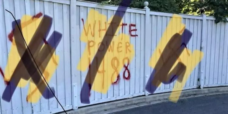 Pintan grafitis antisemitas en suburbios de Washington