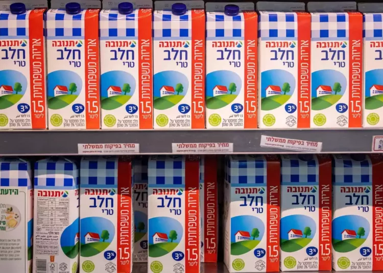 Los precios de la leche y el queso en Israel aumentan un 5% debido a la crisis económica