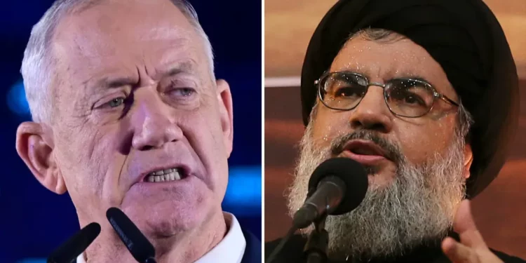 Gantz advierte a Nasrallah: “El Líbano será el precio” si se sabotean las conversaciones marítimas
