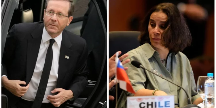 Canciller chilena se disculpa con Herzog por el rechazo de las credenciales del enviado israelí