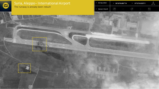 Siria dice que Israel atacó el aeropuerto de Alepo por segunda vez en una semana
