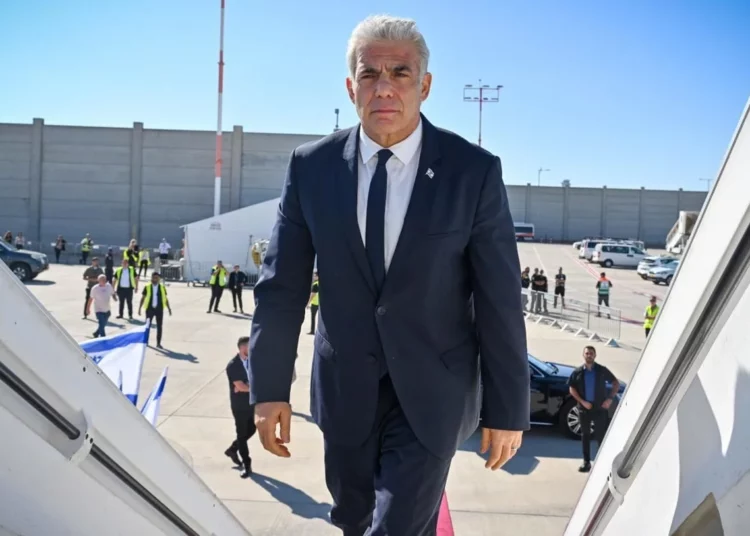 Lapid sse dirige hacia la Asamblea General de la ONU
