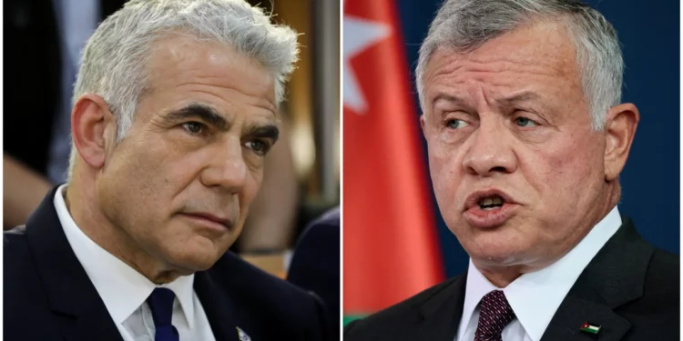 Lapid espera reunirse con Abdullah de Jordania al margen de la ONU el martes