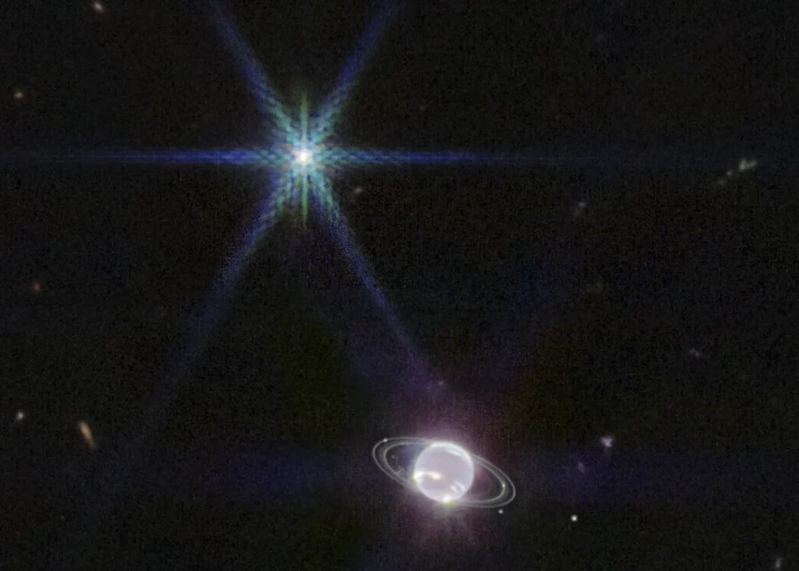 James Webb capta los anillos de Neptuno con una claridad deslumbrante