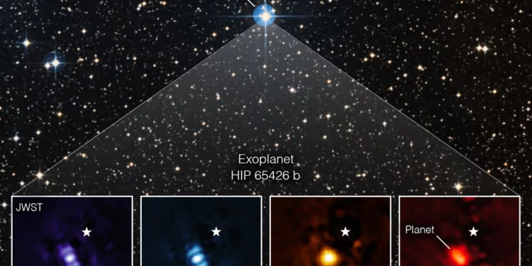 El telescopio James Webb capta la primera imagen de un planeta fuera de nuestro sistema solar