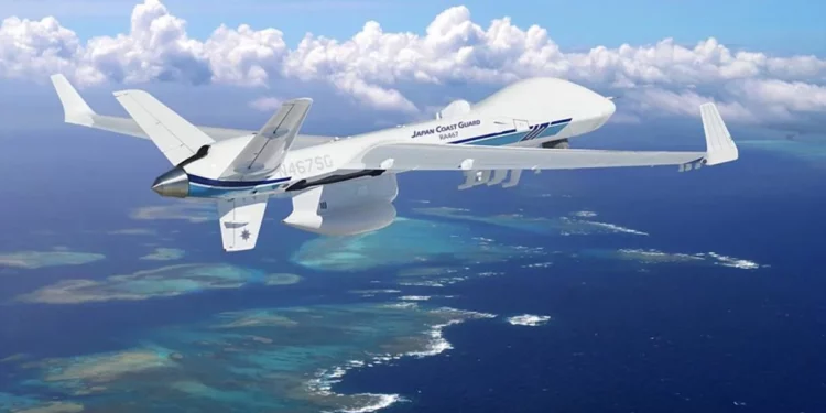 Japón comienza a operar drones SeaGuardian