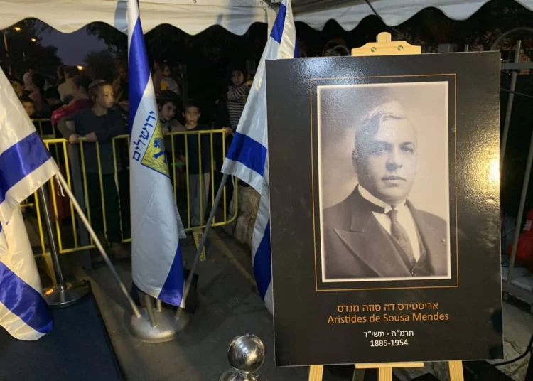 Plaza de Jerusalén lleva el nombre del diplomático portugués que salvó a 10.000 judíos