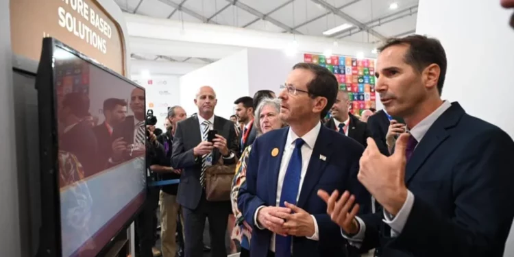 Herzog inaugura en Egipto el primer pabellón israelí en la COP27