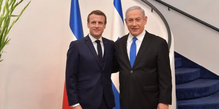 Macron felicita a Netanyahu por su victoria electoral