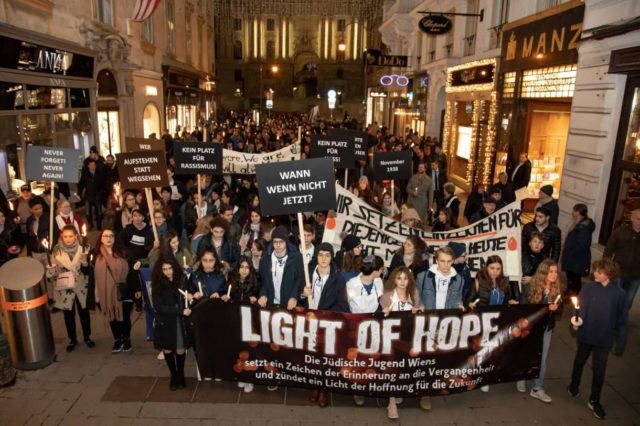 Marcha en Viena conmemorará la “Noche de los Cristales Rotos”