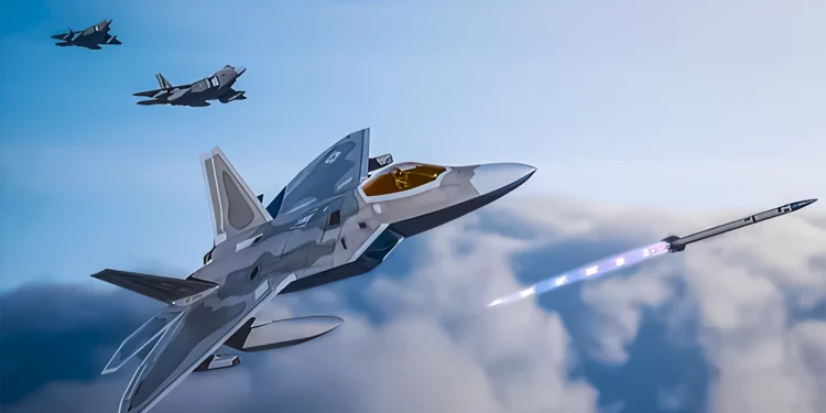 Cómo sería un combate aéreo entre el NGAD y el F-22 Raptor