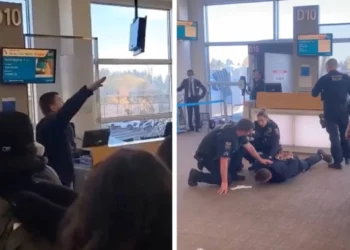Hombre grita frases antisemitas y hace el saludo nazi en el aeropuerto de Seattle