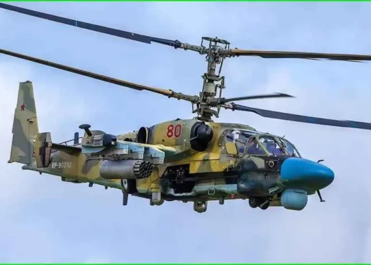 Helicóptero ruso Ka-52 capturado en Ucrania es enviado a EE.UU. para ser estudiado