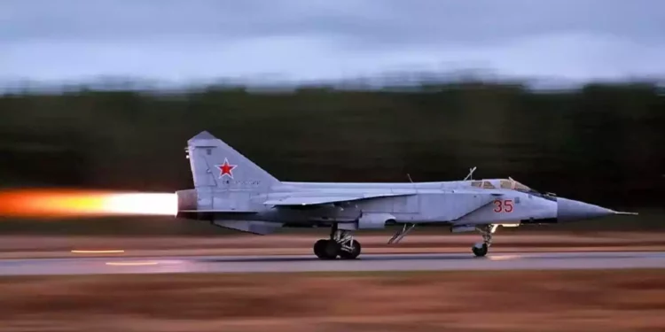 Caza MiG-31 de Rusia se estrella en la región de Primorsky