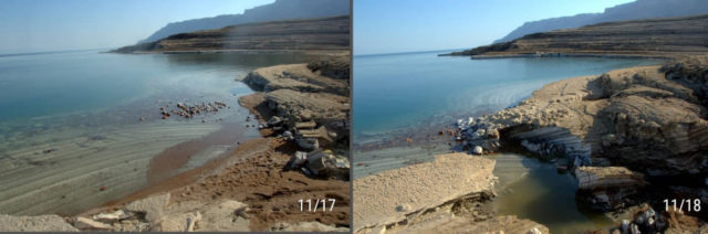 El Mar Muerto pierde miles de millones de litros de agua al día