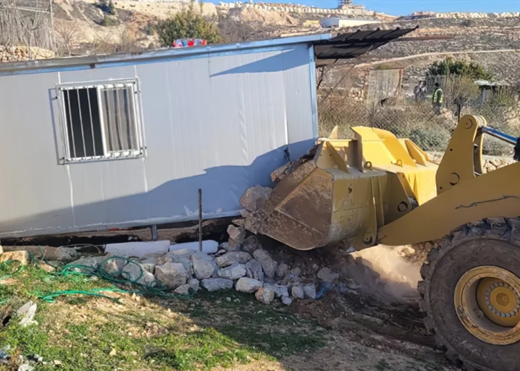 Demolición de viviendas ilegales de la Autoridad Palestina en Gush Etzion