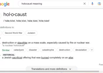 Google define “Holocausto” como ritual de sacrificio judío