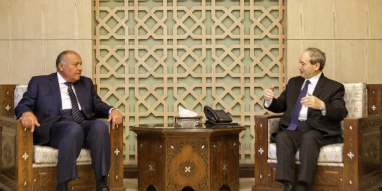 El ministro de Asuntos Exteriores egipcio visita Siria por primera vez en una década