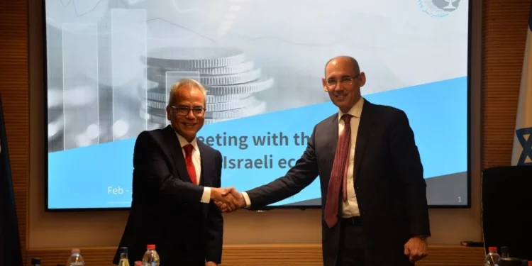 El gobernador del Banco de Israel se reúne con el nuevo jefe de la misión del FMI