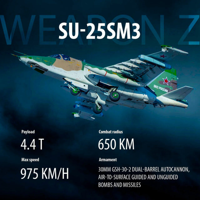 Rusia despliega aviones de ataque Su-25 “altamente modificados” para atacar Ucrania
