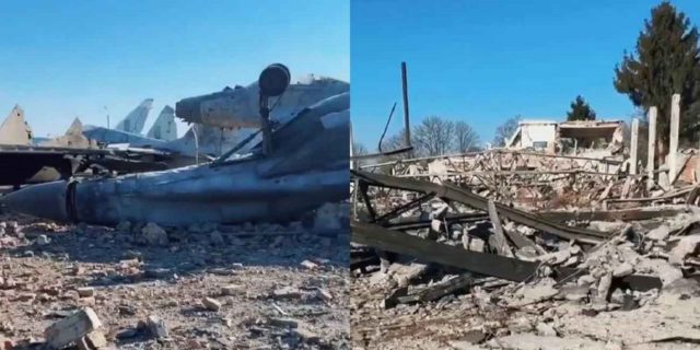 Flota de aviones MiG-29 ucranianos “aniquilados” en un ataque ruso con misiles