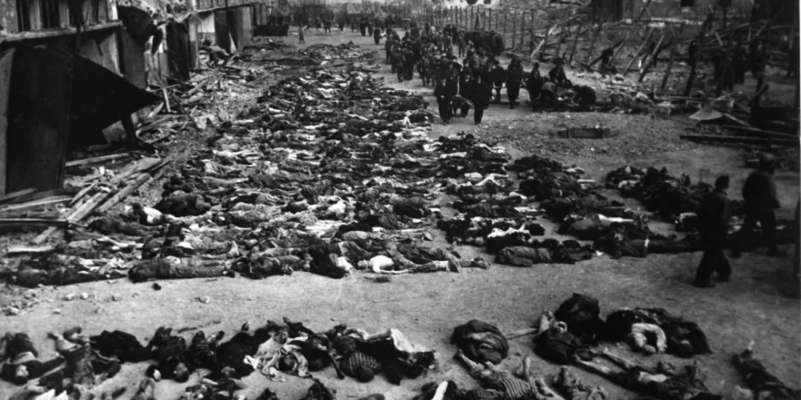 El BDS comparte una foto de un campo de concentración y afirma que es una “masacre de palestinos”