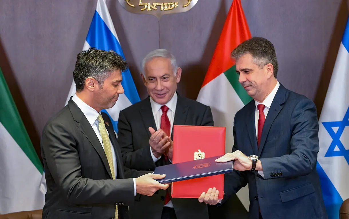 Un hito económico: Israel y EAU concretan acuerdo comercial en Jerusalén