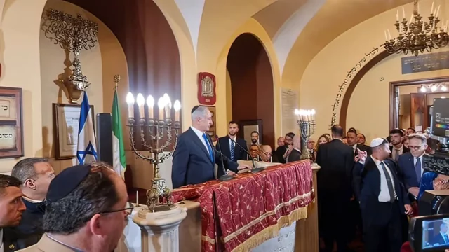 Netanyahu fue informado del tiroteo en Tel Aviv mientras hablaba ante la comunidad judía de Roma