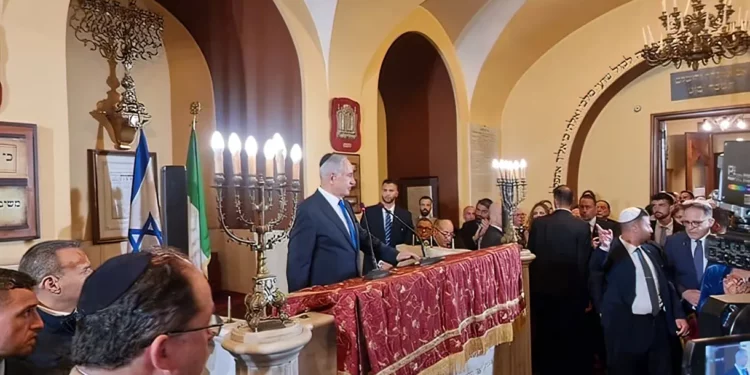 Netanyahu fue informado del tiroteo en Tel Aviv mientras hablaba ante la comunidad judía de Roma
