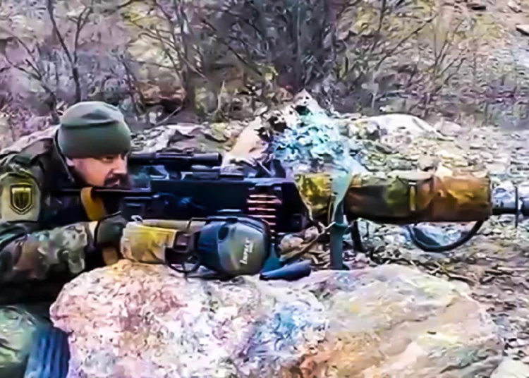Ucrania utiliza ametralladoras de la Primera Guerra Mundial para luchar contra Rusia