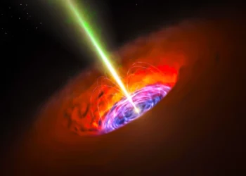 Agujero negro supermasivo escapa de su galaxia y deja nuevas estrellas a su paso