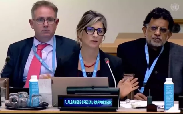 Enviada de la ONU para “Palestina” lanza libro antisemita sobre la masacre del 7 de octubre