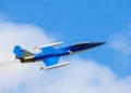 El F-104 deslumbra con ascenso vertical en instalaciones de la NASA