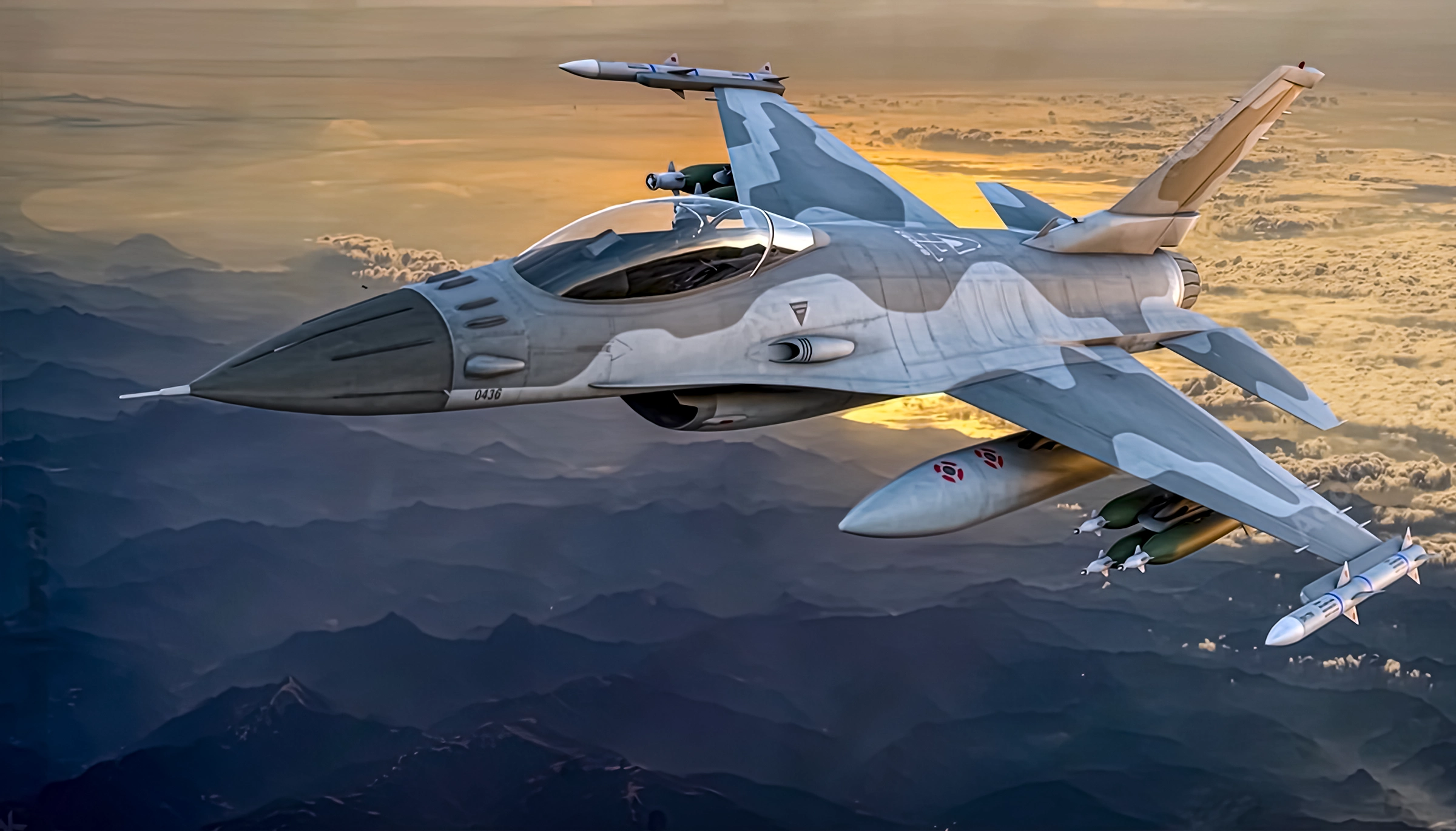 Primer F-16 modernizado se une a la 8.ª Ala de Caza de EE. UU.