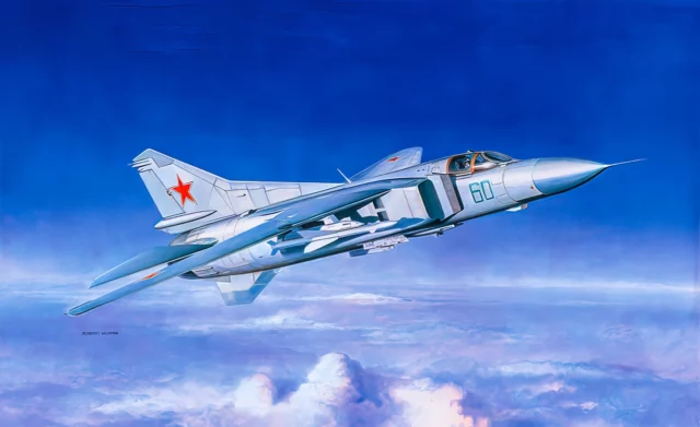 El legendario MiG-23 Flogger: un interceptor implacable en acción