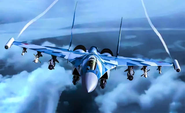 Su-35S Flanker-E arrasa en Ucrania con Modo Bestia