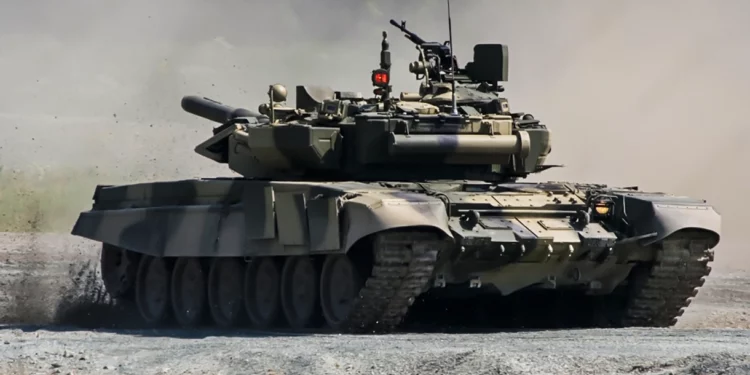 Tanque ruso T-90A capturado en EE. UU. para investigaciones
