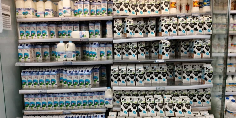 Aumento en el precio de la leche en Israel