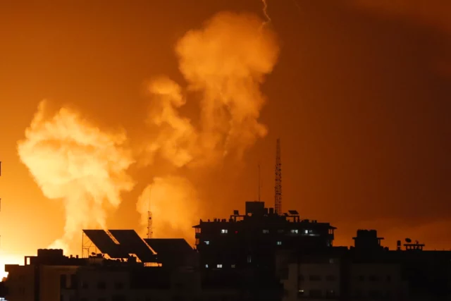 Fuerza Aérea de Israel responde a ataques desde Gaza