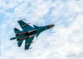 Su-34 ataca despliegue de mercenarios en Ucrania