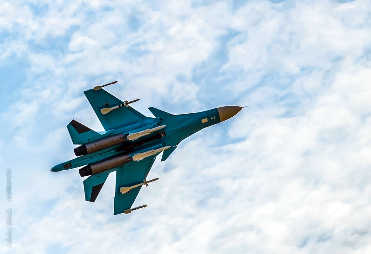 Su-34 attacks mercenary deployment in Ukraine