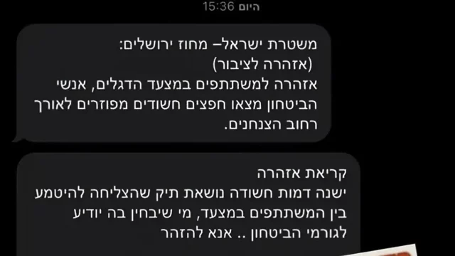 Amenazas de bomba falsas perturban la Marcha de las Banderas en Israel