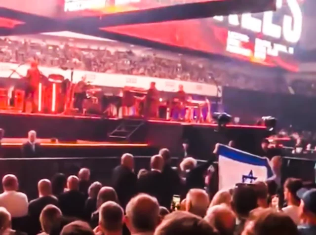 Guardias de Roger Waters amenazaron a manifestante pro-Israel con romperle el cuello