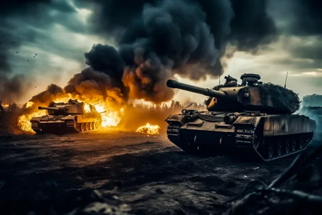 Rusia difunde un vídeo de tanques alemanes y vehículos estadounidenses capturados en Ucrania