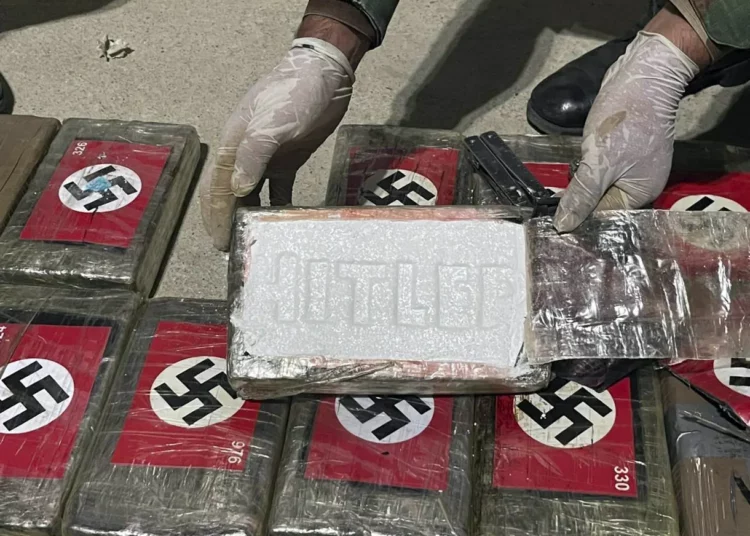 Cocaine with Nazi symbols intercepted by police in Peru