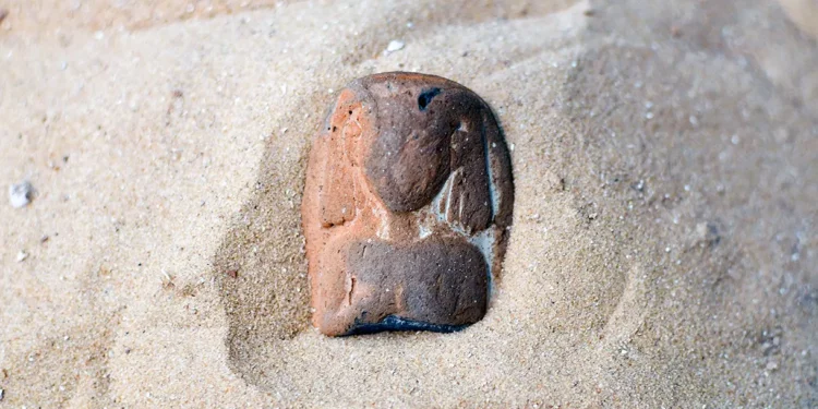 Descubrimiento en Israel de antigua estatuilla egipcia en la playa
